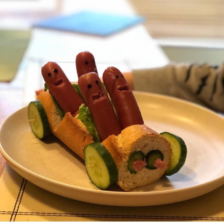 Красивые блюда из сосисок