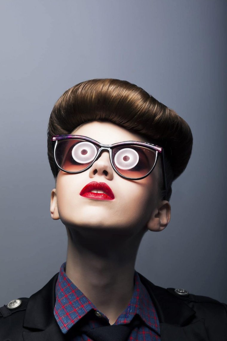 Стрижка форма очки прикол