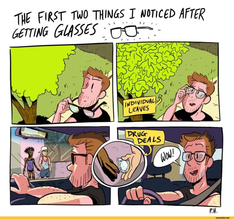 Очки комикс