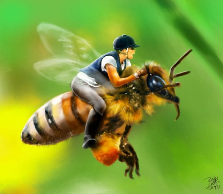 Смешная пчела