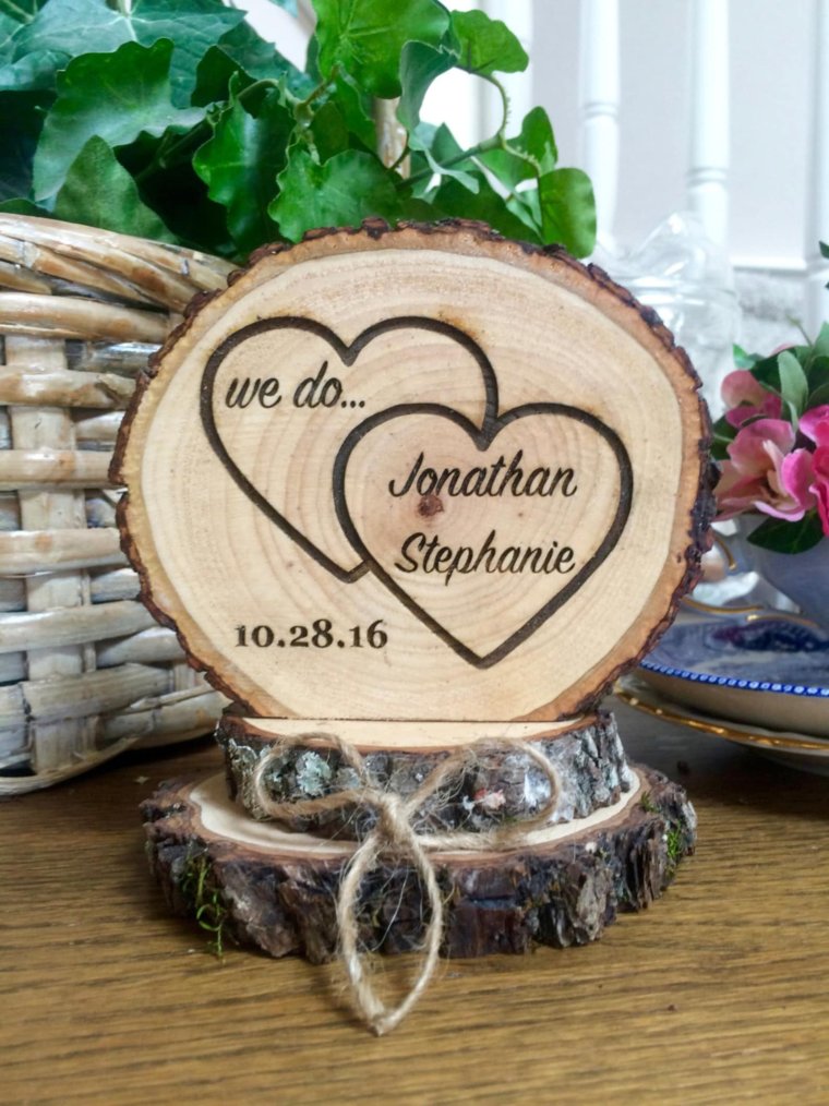 С деревянной свадьбой стильные