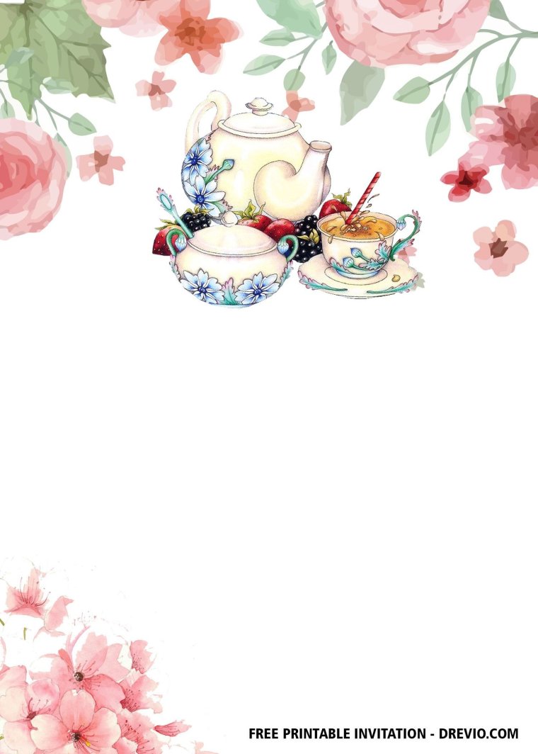 Пригласительные на чаепитие
