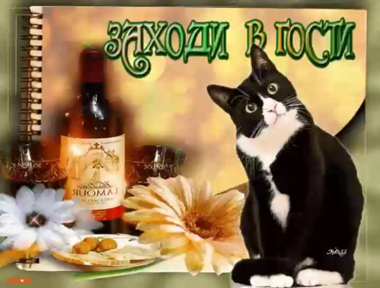 Открытка приглашаю в гости