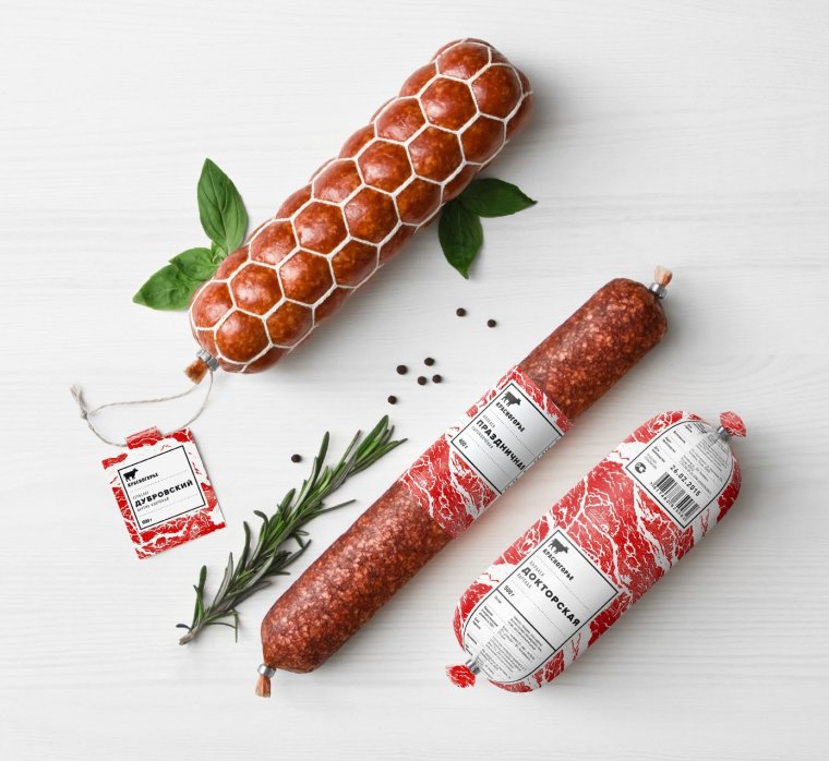 Колбаса в упаковке