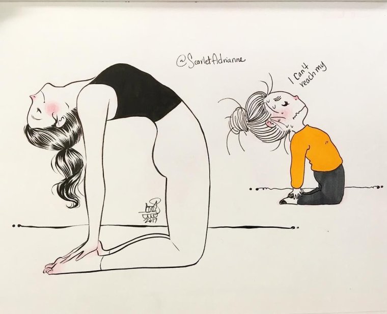 Комиксы про йогу