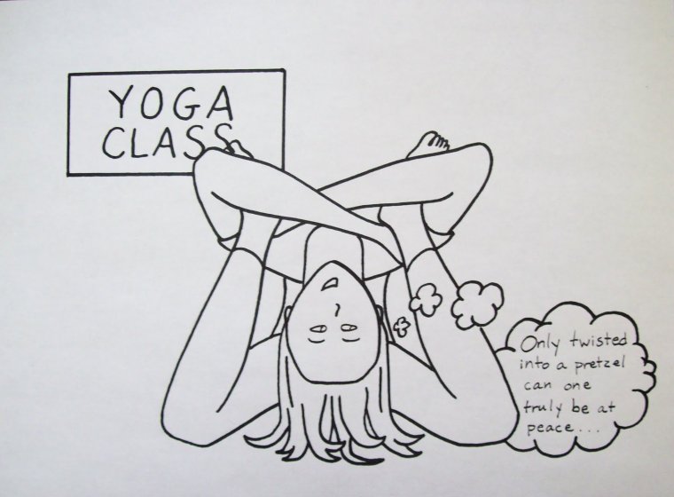 Смешная подпись про йогу