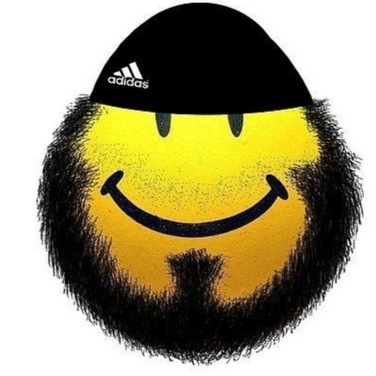 Смайлик с бородой