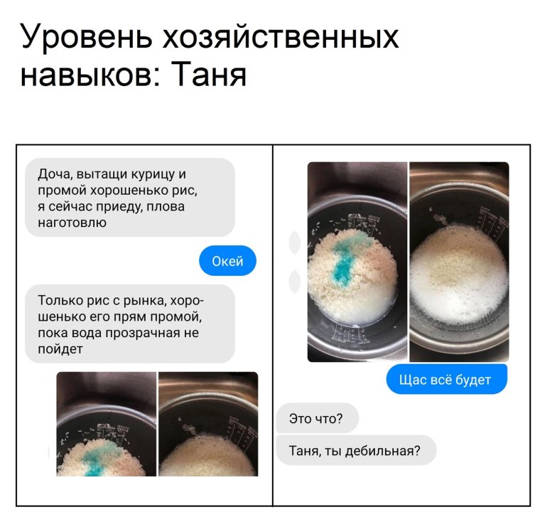 Рис промой хорошенько ием