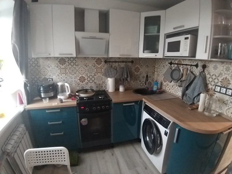 Кухня 6 кв со стиральной машиной
