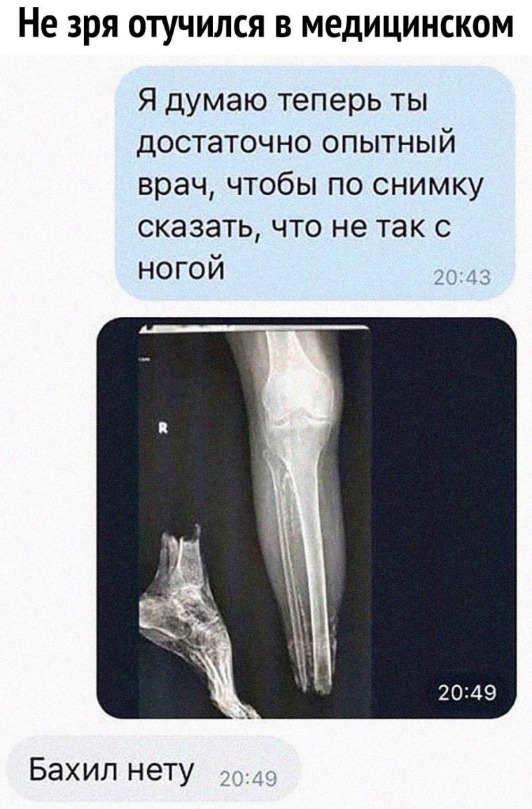 Я думаю ты теперь достаточно опытный врач