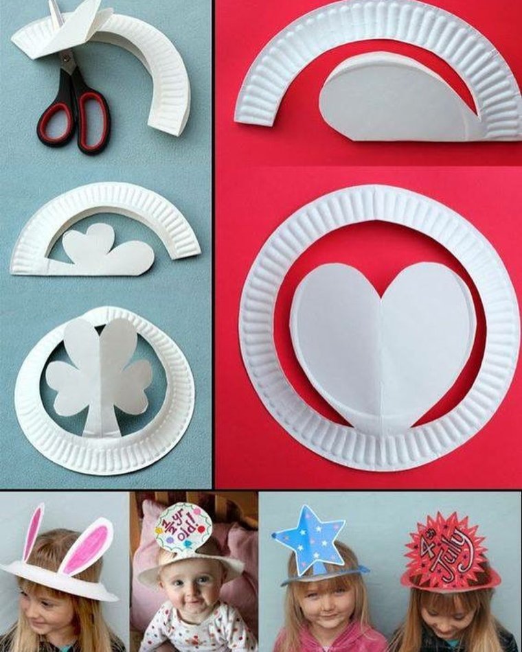 Бумажные шляпы для детей
