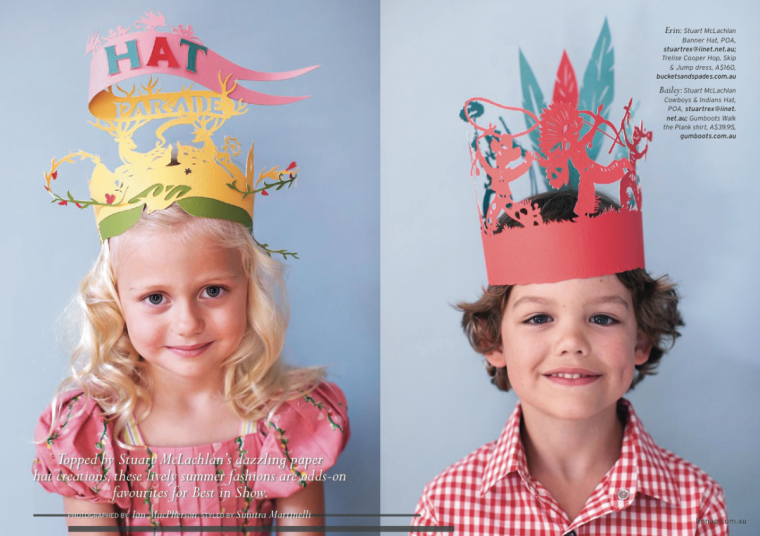 Необычный головной убор в садик