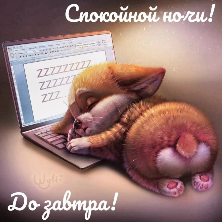 Спокойной ночи Лисичка