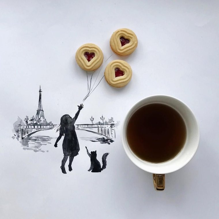 Бодрого настроения с чашечкой кофе