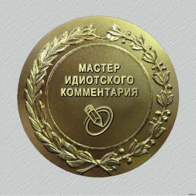 Мастер идиотского комментария медаль
