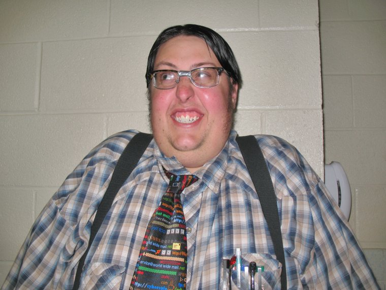 Смешное отражение в очках