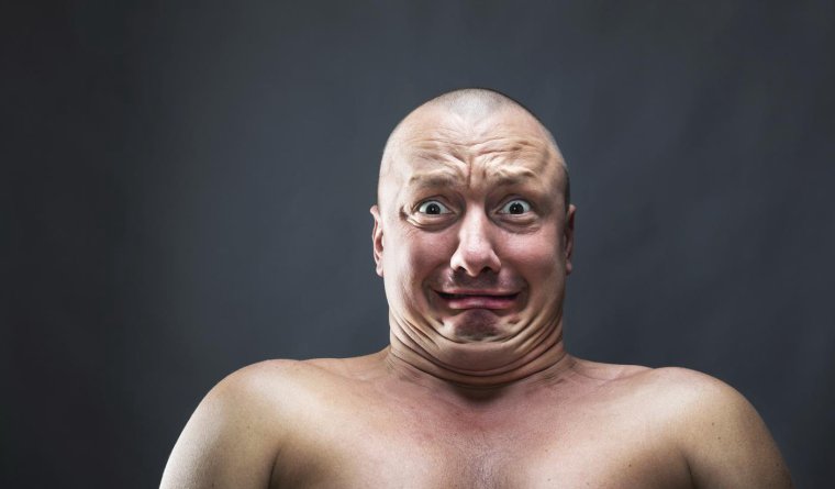 Прическа на голове смешная