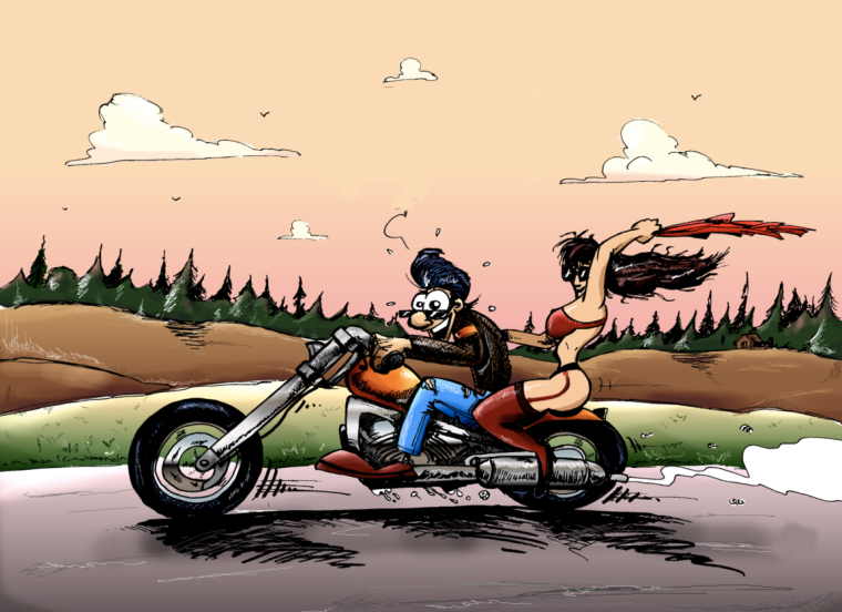 Шутки про байкеров