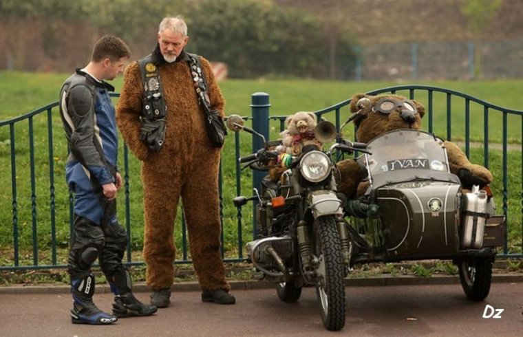 Прикольные фото байкеров