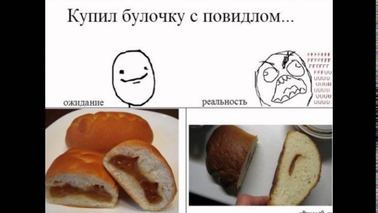 Булочки ожидание и реальность