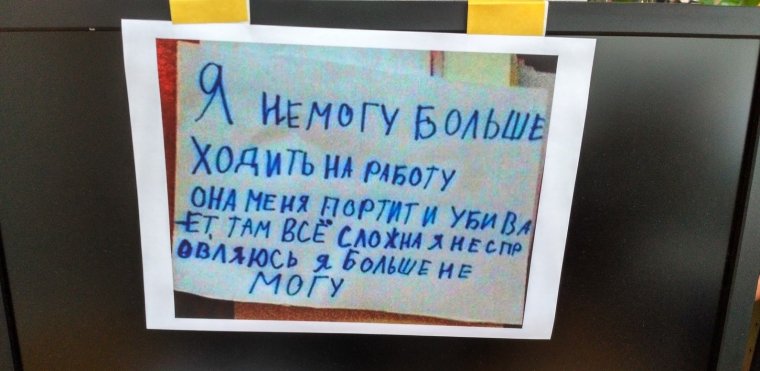 Заявление на увольнение прикол