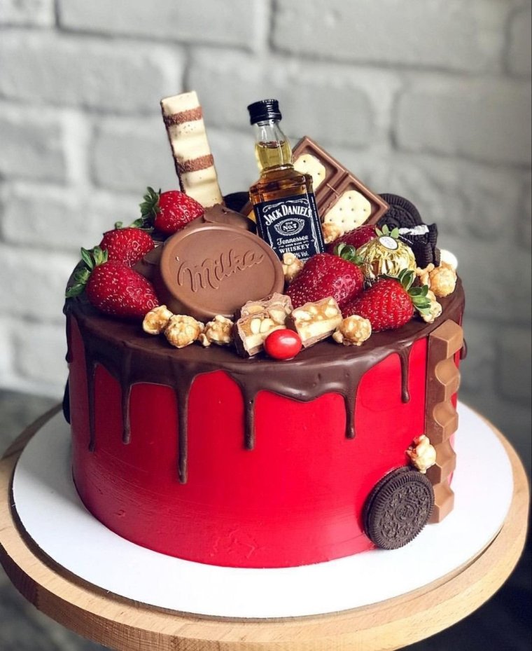 Торты на день рождения из мастики для мужчины смешной