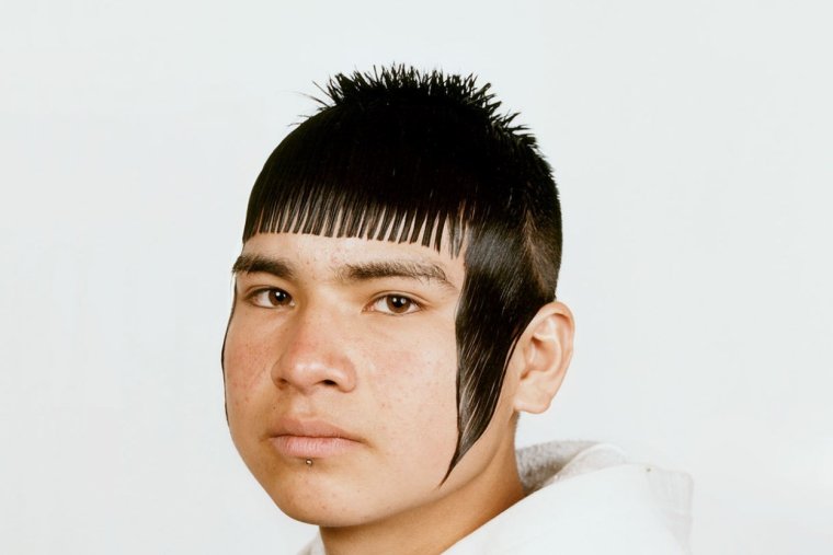 Мужская стрижка с челочкой