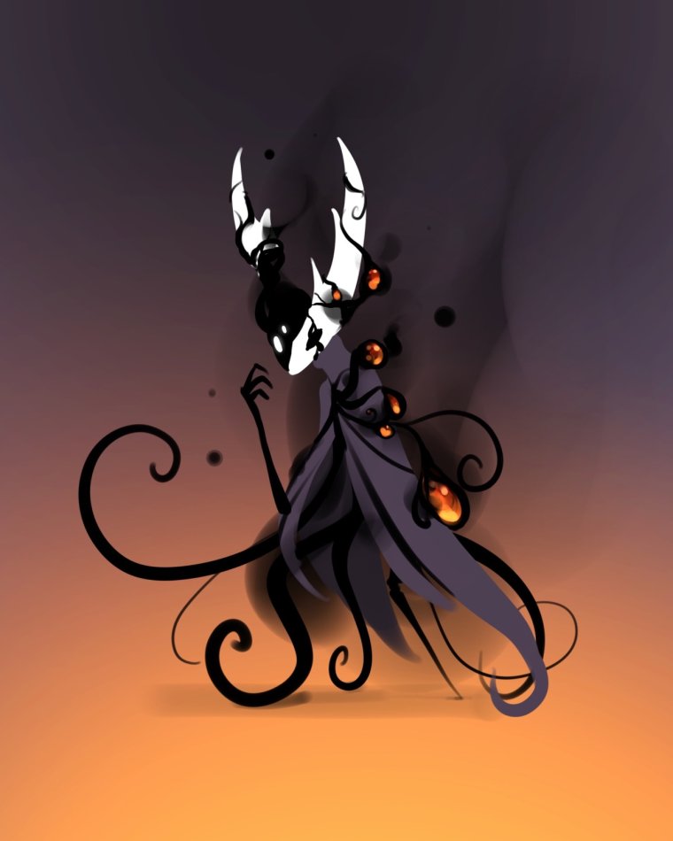 Hollow Knight Гримм белый