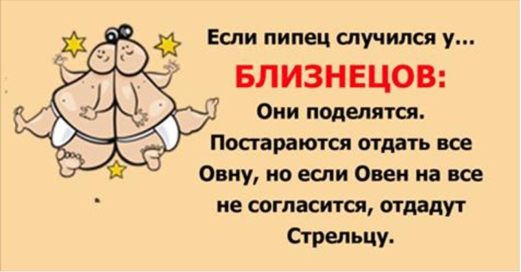 Шуточный гороскоп Близнецы