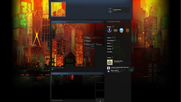 Черный фон в стиме