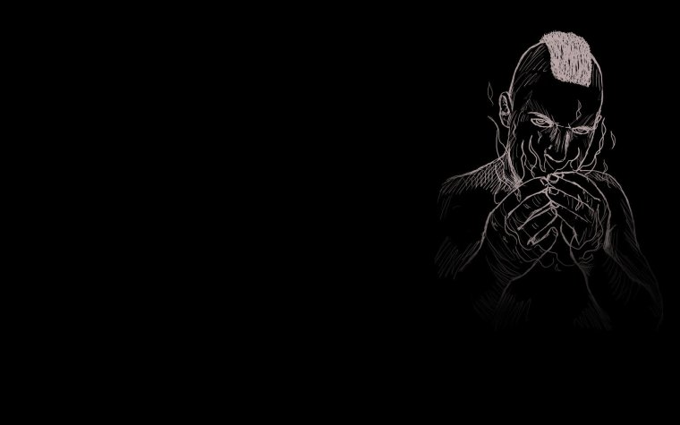 Аниме на черном фоне