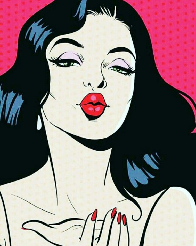 Иллюстрации в стиле поп-арт