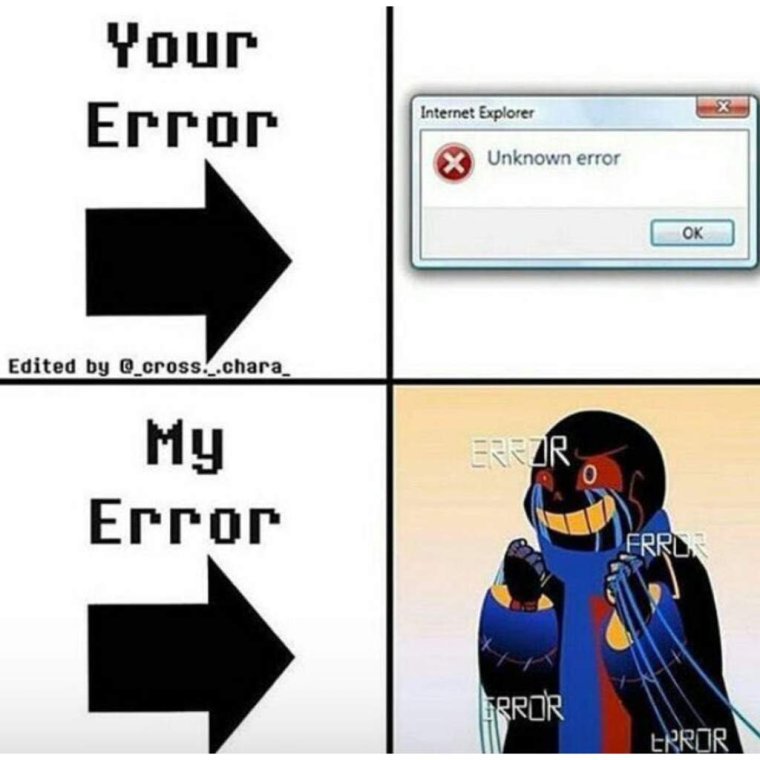 Инк Санс и Эррор Санс комиксы