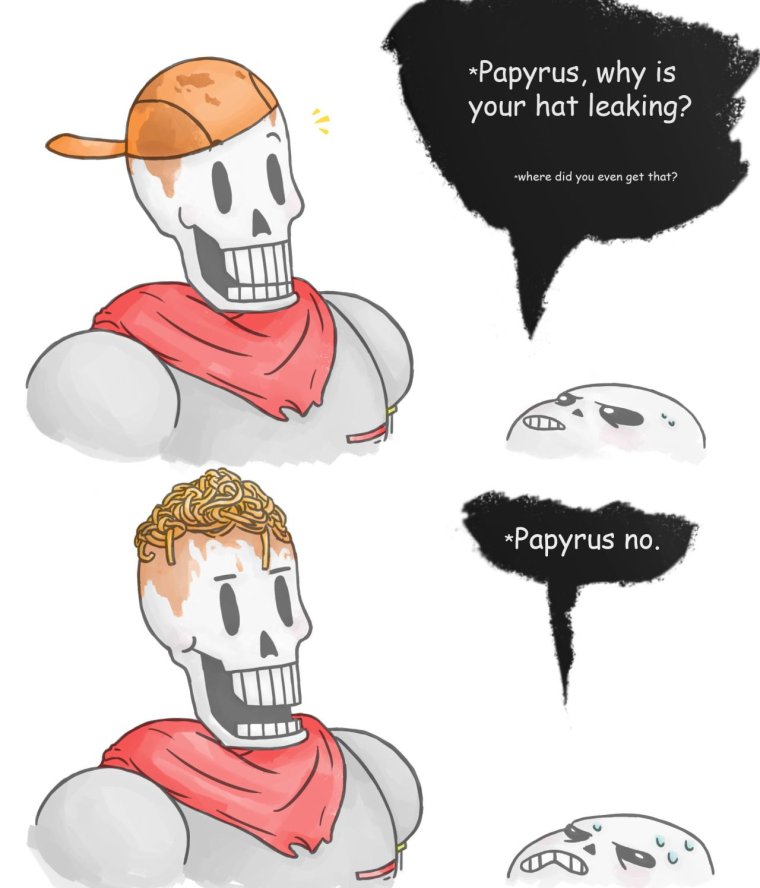 Комиксы про Санса и папируса