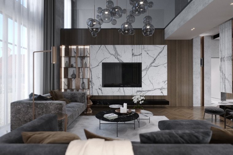 Гостиная в Мраморном стиле
