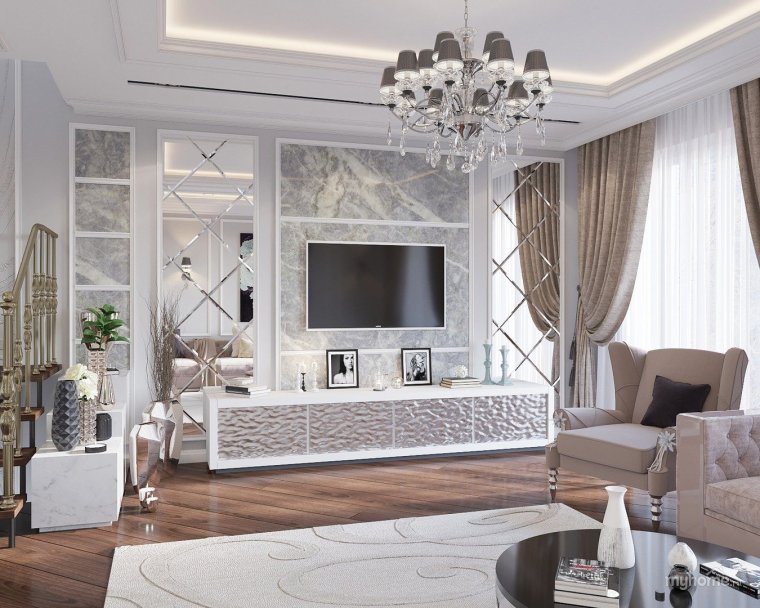 Стенка Неоклассика гостиная