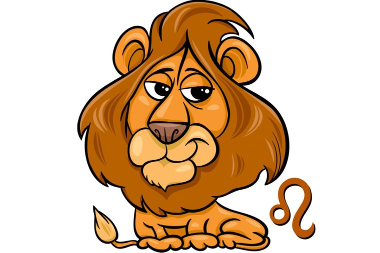 Лев знак зодиака мультяшный