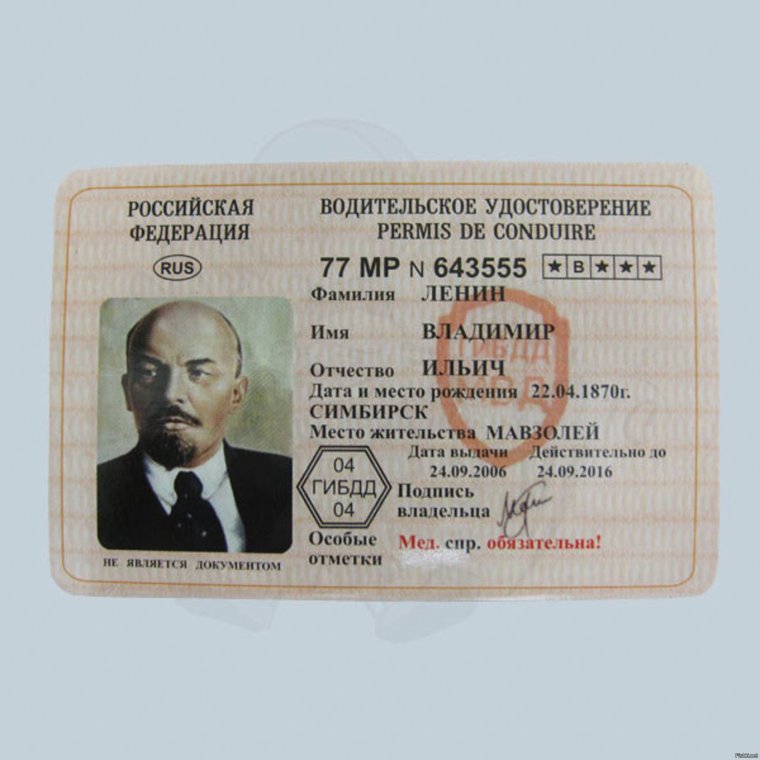 Удостоверение кота