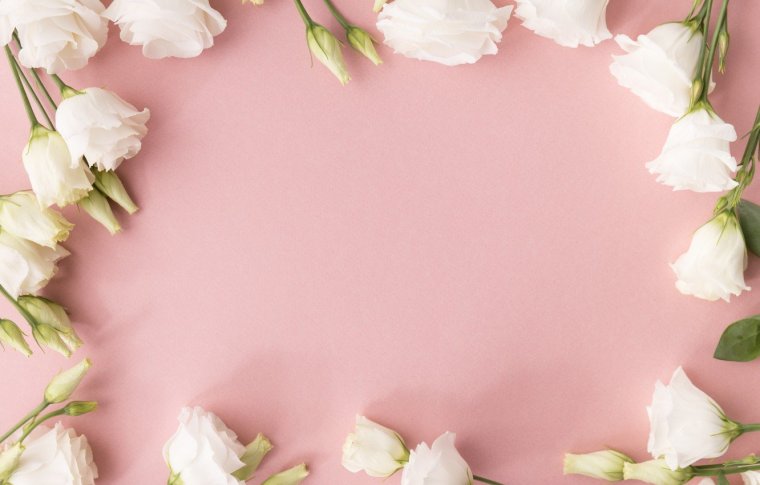 Фон с розами по краям