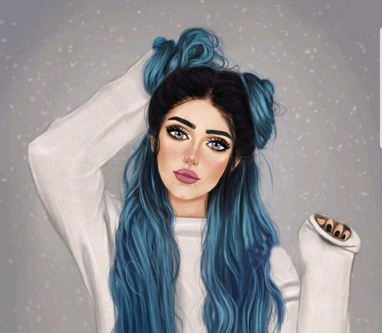 Ариана Гранде арт мультяшный