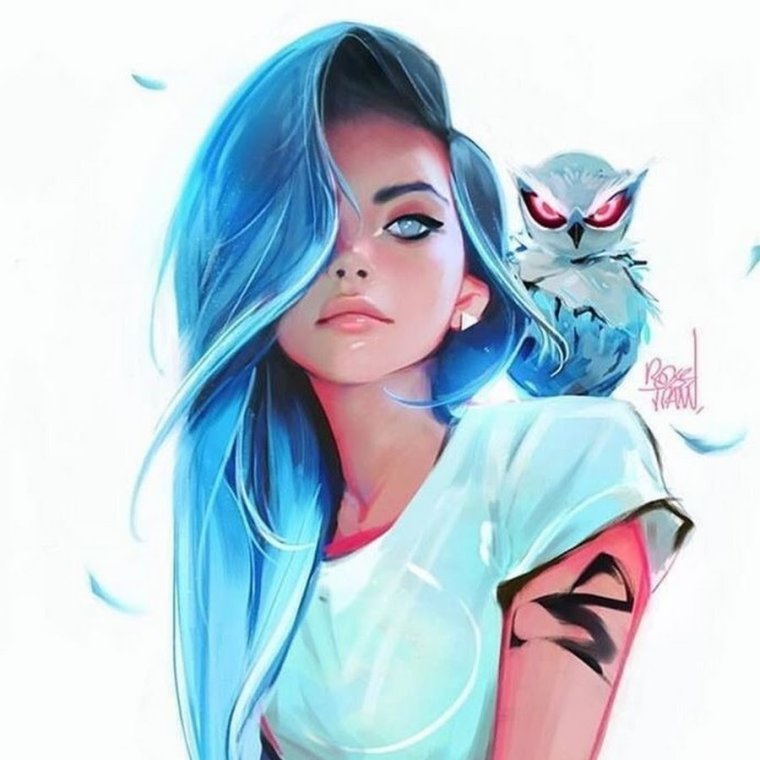 Картина девушка с жвачкой