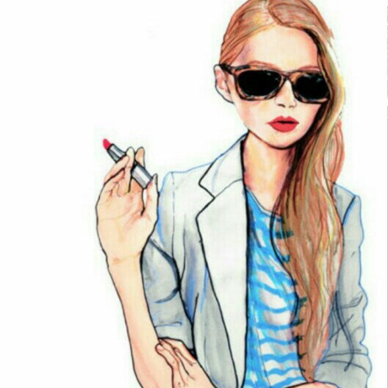 Девушка с веснушками рисунок