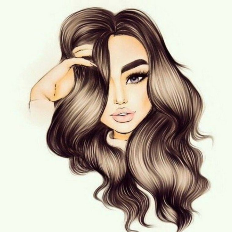 Дерзкая девушка рисунок