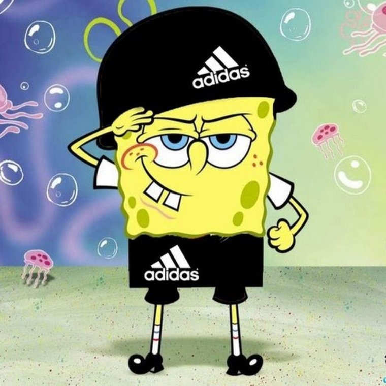 Спанч Боб стесняется