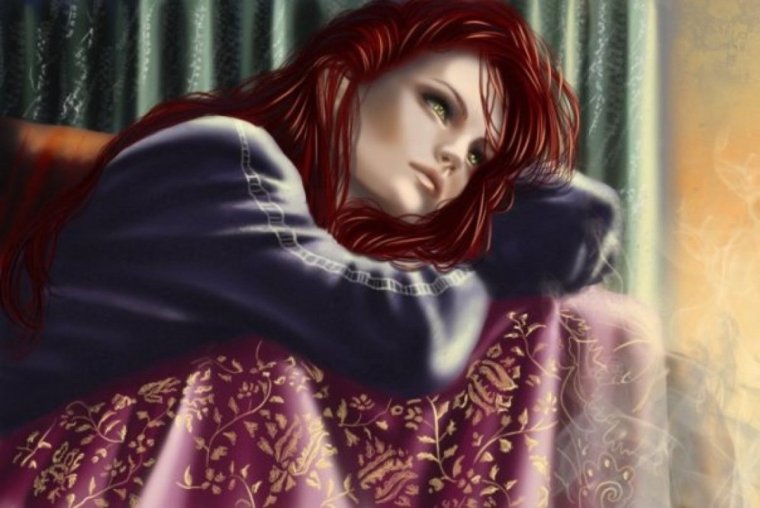 Девушка птица арт