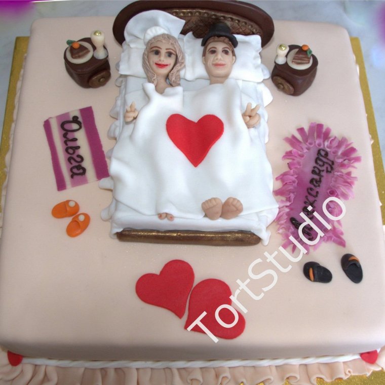 Торт на годовщину без мастики