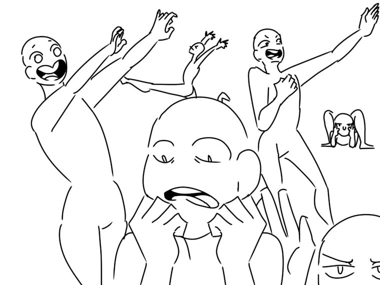 Смешные эмоции для рисования