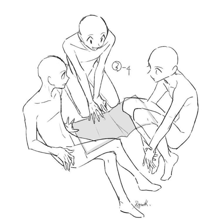 Заготовки человечков для рисования