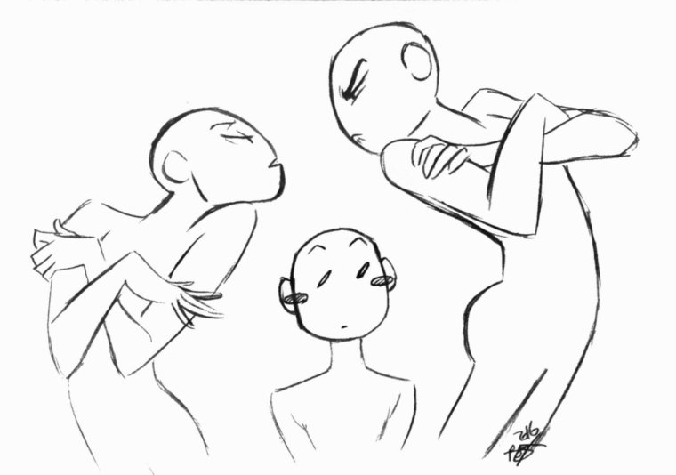 Смешные манекены для рисования