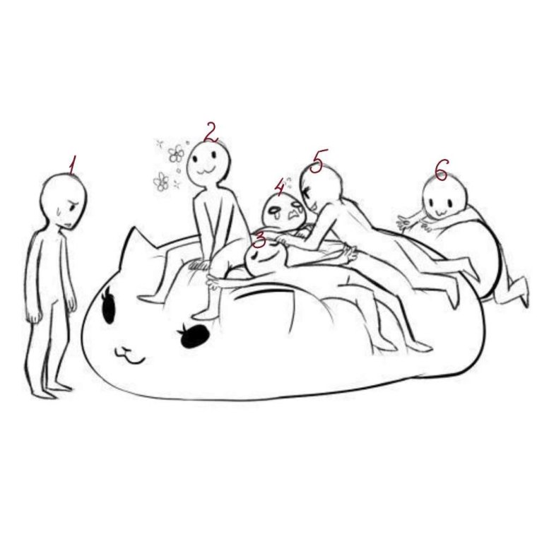 Забавные позы для рисования